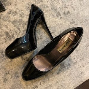 Steve Madden black platform heels